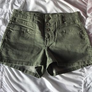 Jean high-waisted shorts